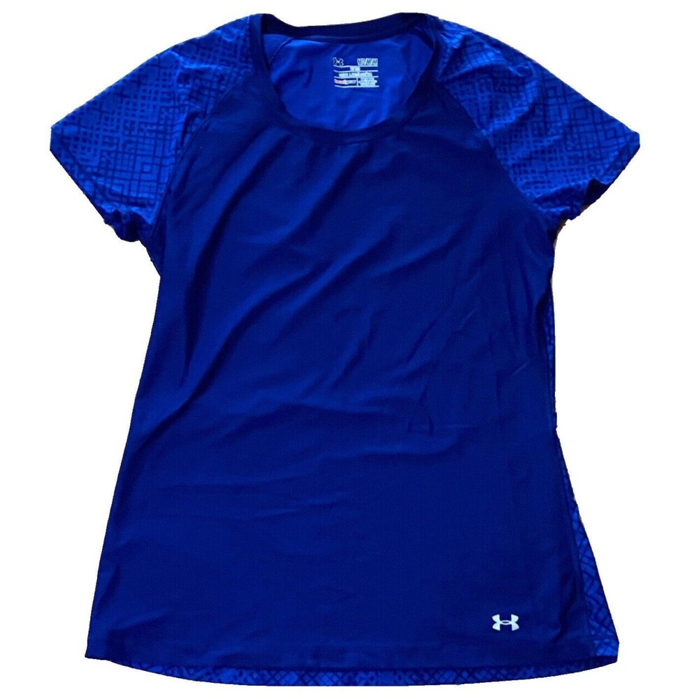 Under Armour Blue T Shirt M Athletic Top Short Sleeve Running Sports Activewear